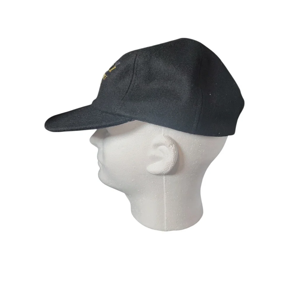 Dorfman Pacific Black Wool Hat Barbra The Concert 1994 Streisand 90s Adjustable